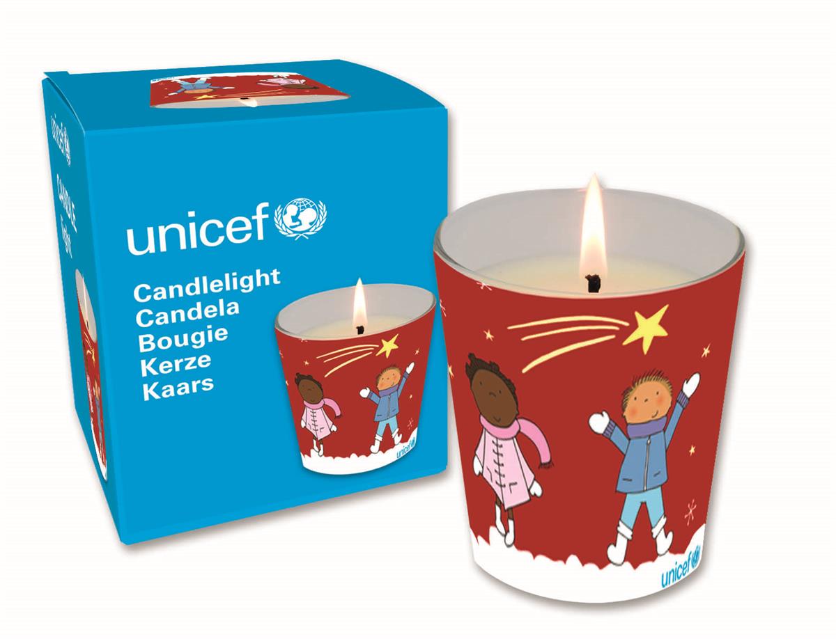 UNICEF 22 WINTERLICHE KERZE U7101 EUR 10