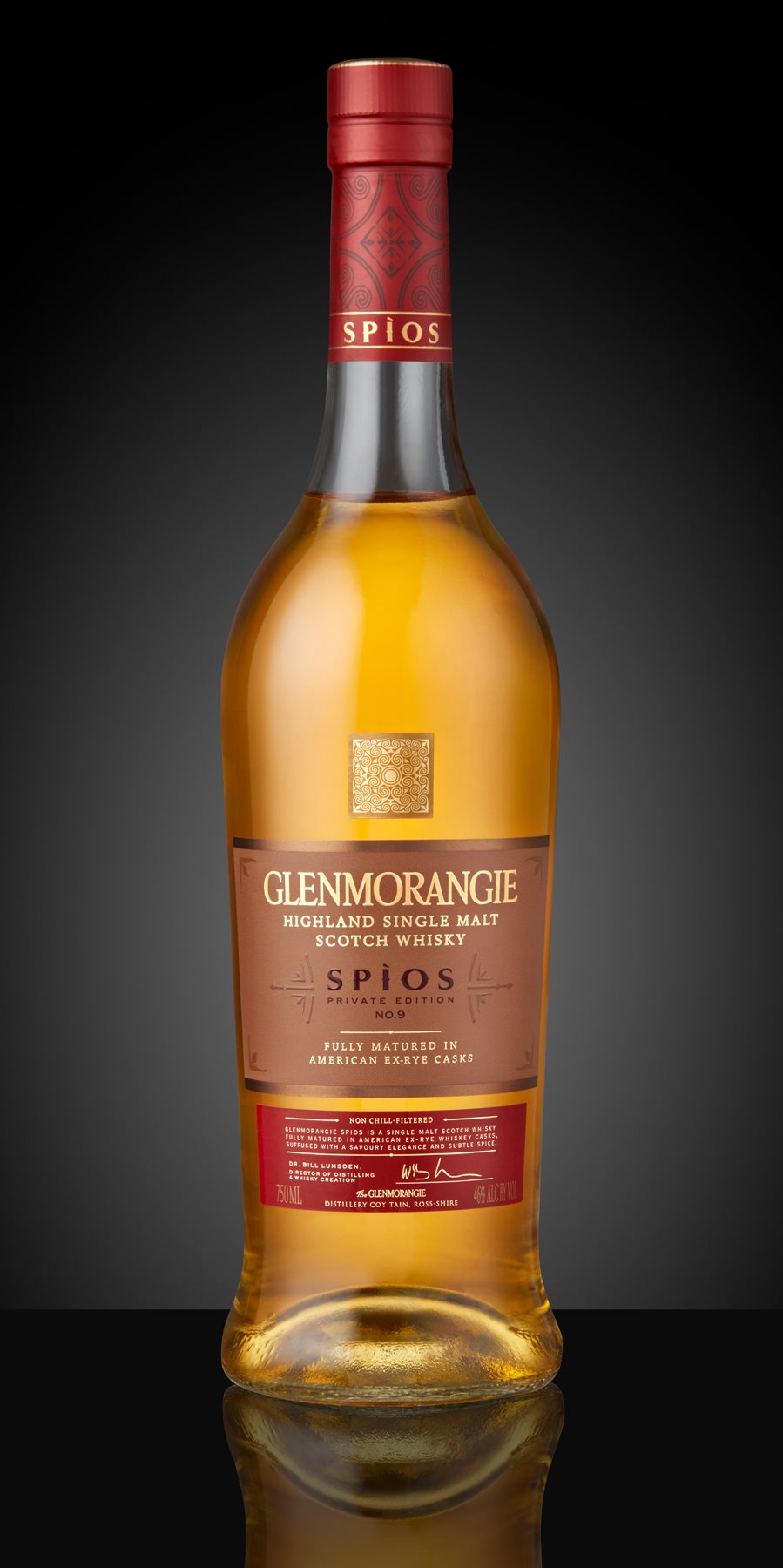 Glenmorangie Private Edition 9 Spios_Bottle on Black background