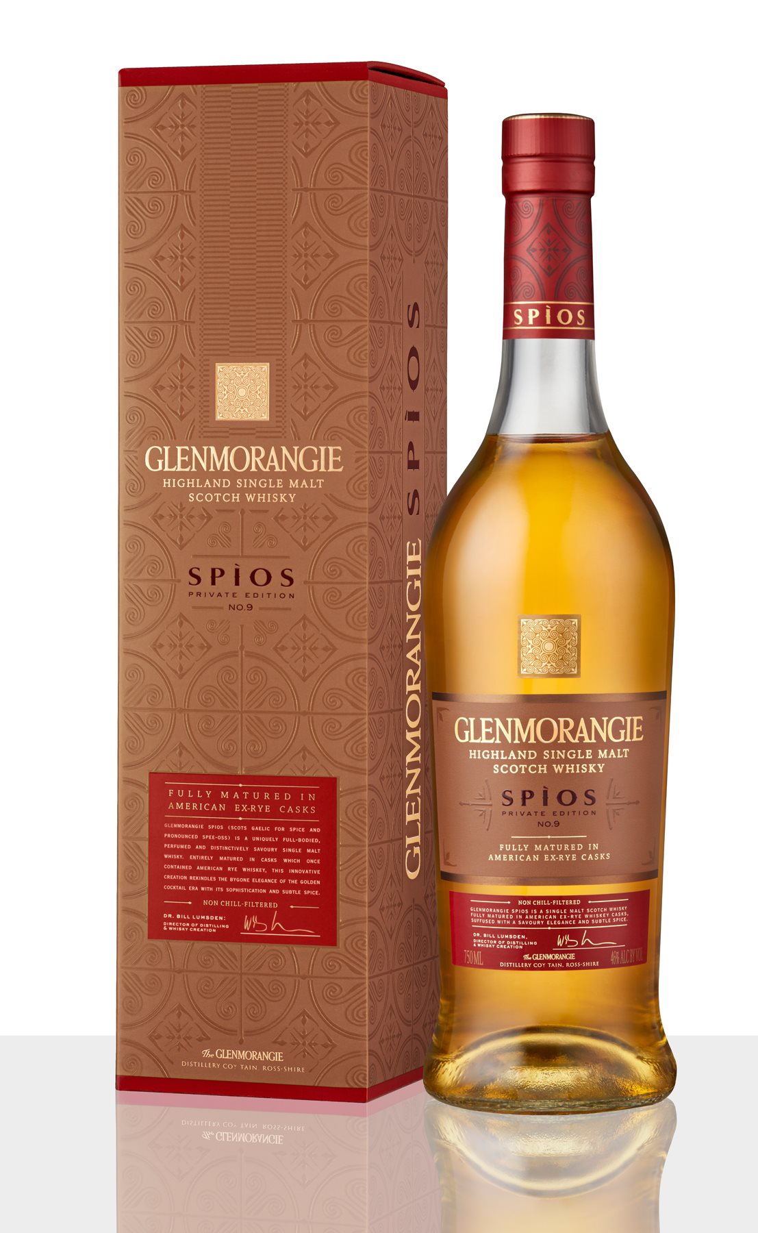 Glenmorangie Private Edition 9 Spios_Bottle and Pack on White background