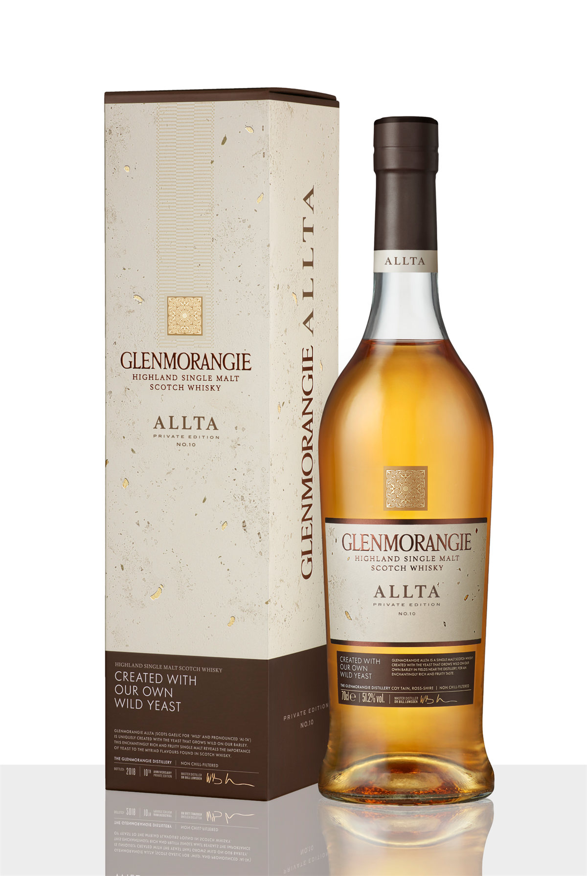 Glenmorangie Private Edition 10 Allta_Bottle with Carton on White Background