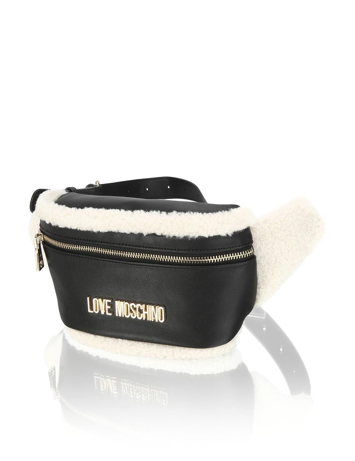 HUMANIC 05 Love Moschino Gürteltasche mit Fake-Fur-Besatz EUR 140 6131401740