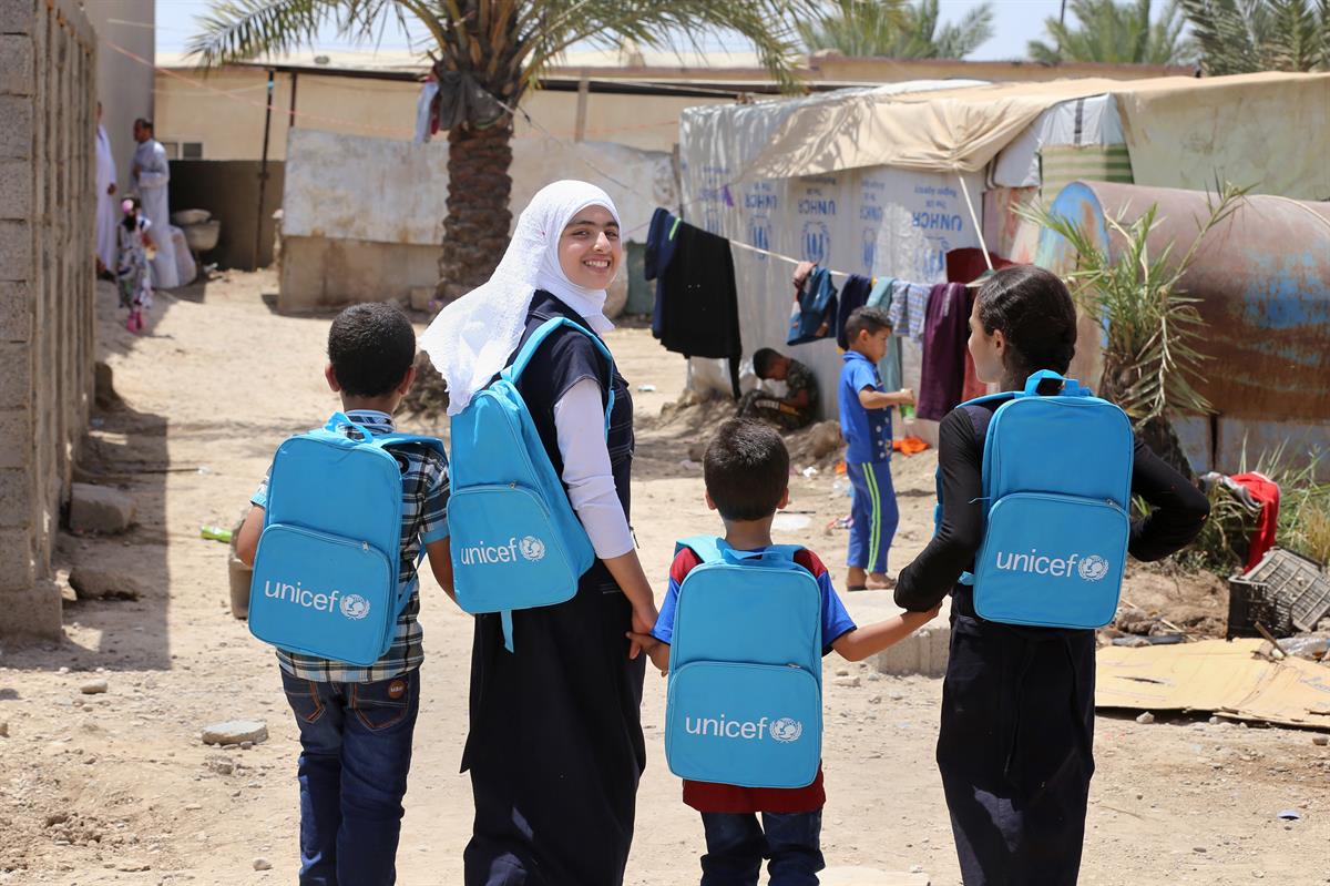 UNICEF_Schule in der Kiste_UNI185400_Credit UNICEF:UNI185400:Khuzaie