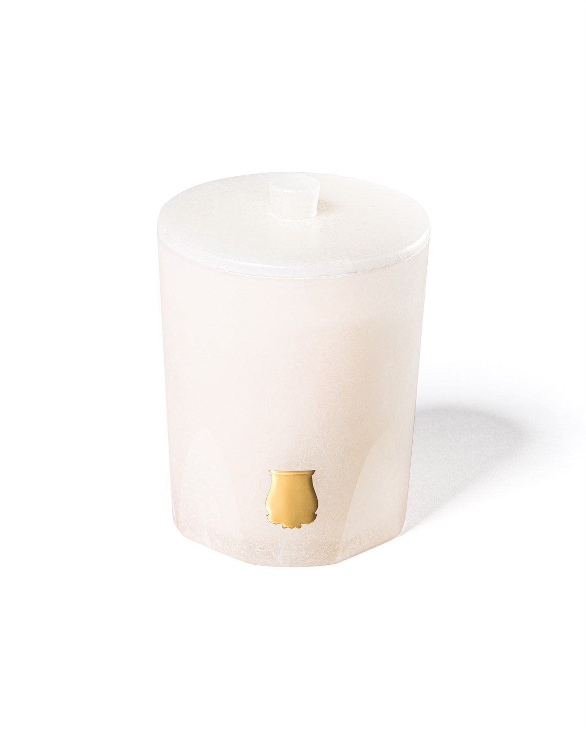 TRUDON - Les Albâtres - Classic candle with topper - white background 3