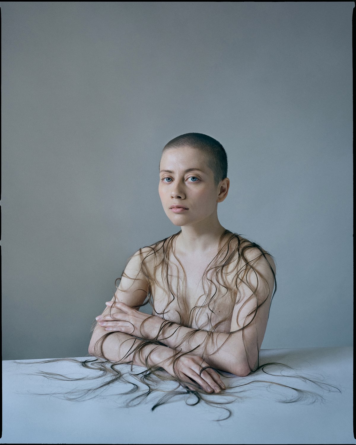 Kristina Varaksina, Self-Portrait Hair, 2020  © Kristina Varaksina, 2020, Courtesy Hello World Gallery, Wien