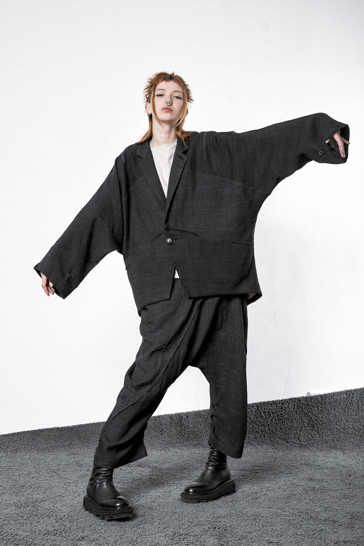 Leinenanzug Kimono Jacke Sayaka Hose Sloterdijk 2