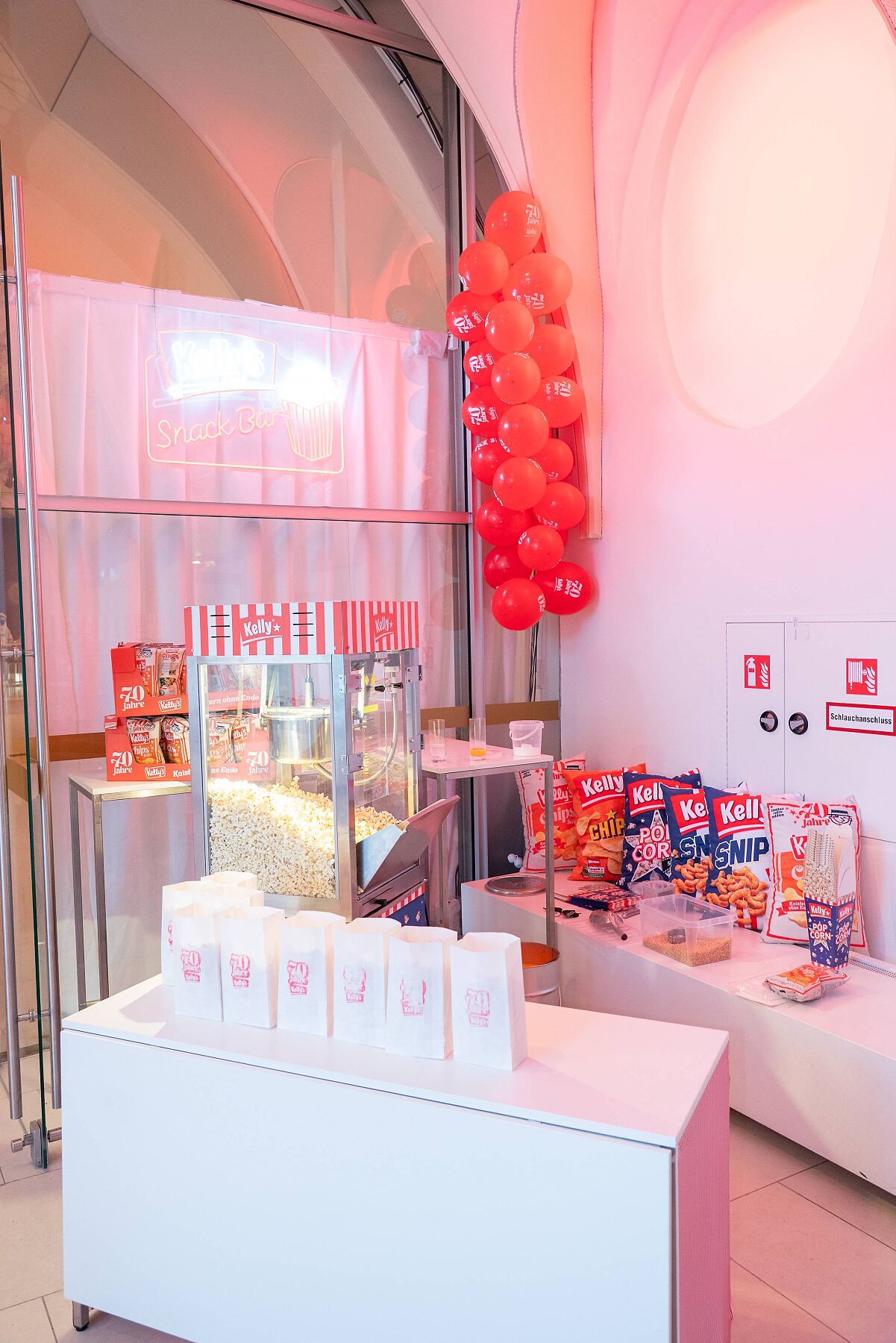 Ambiente mit Popcornmaschine