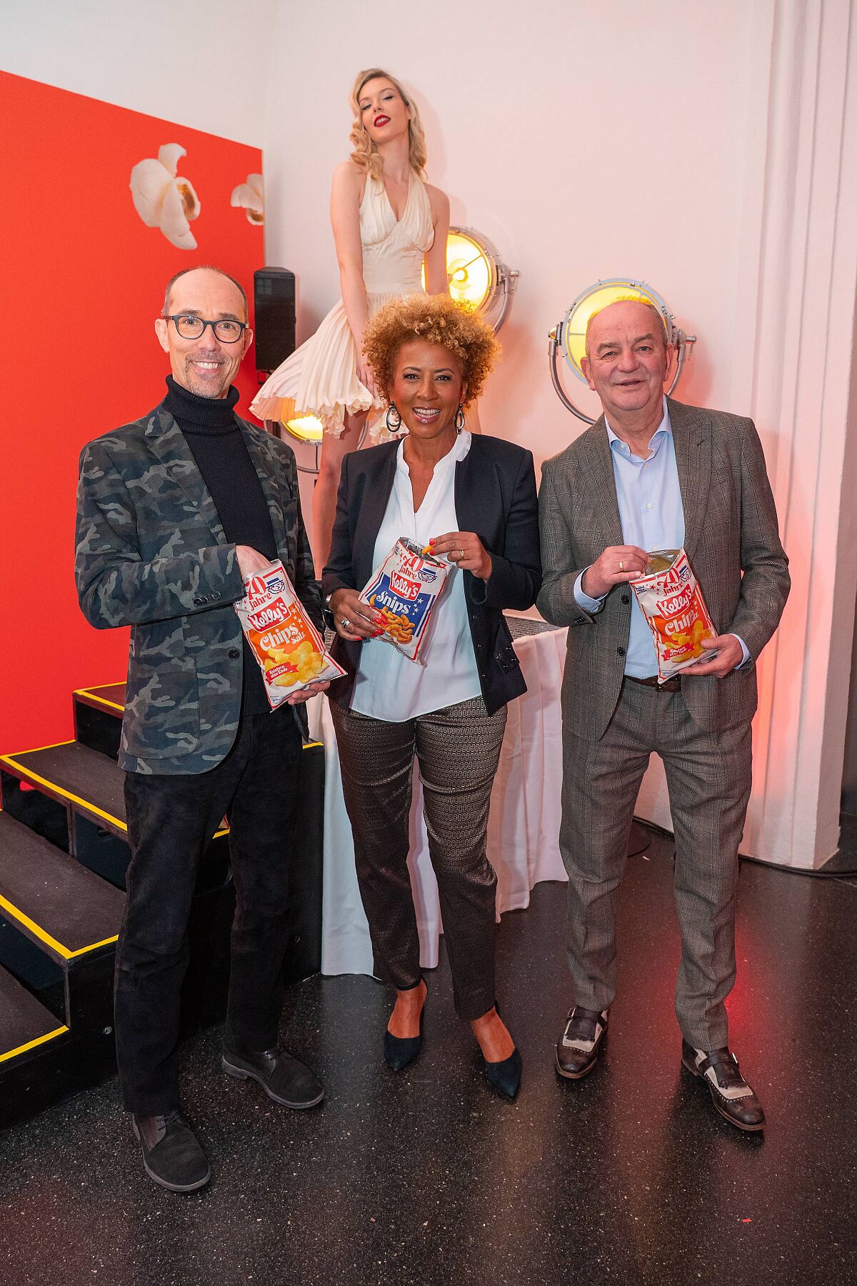 Dr. Bernd Hufnagl, Arabella Kiesbauer und Herbert Prohaska